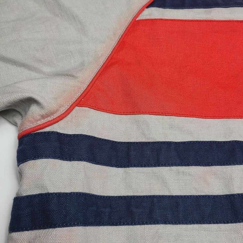 Vintage Rocawear 3/4 Sleeve Jacket Full Zip Men's Size XL Tan Red Blue 90's Read - Picture 10 of 13